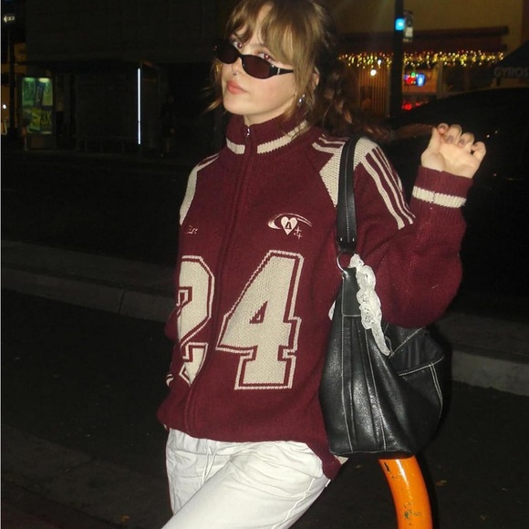 AELFRIC EDEN 24 JACQUARD ZIP UP CARDIGAN size XS - Picture 2 of 6